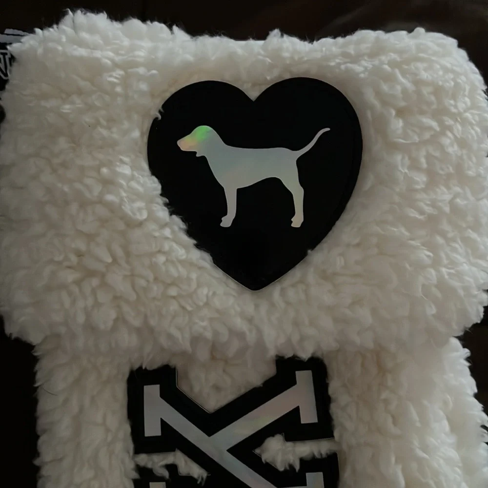 PINK Victorias Secret white sherpa